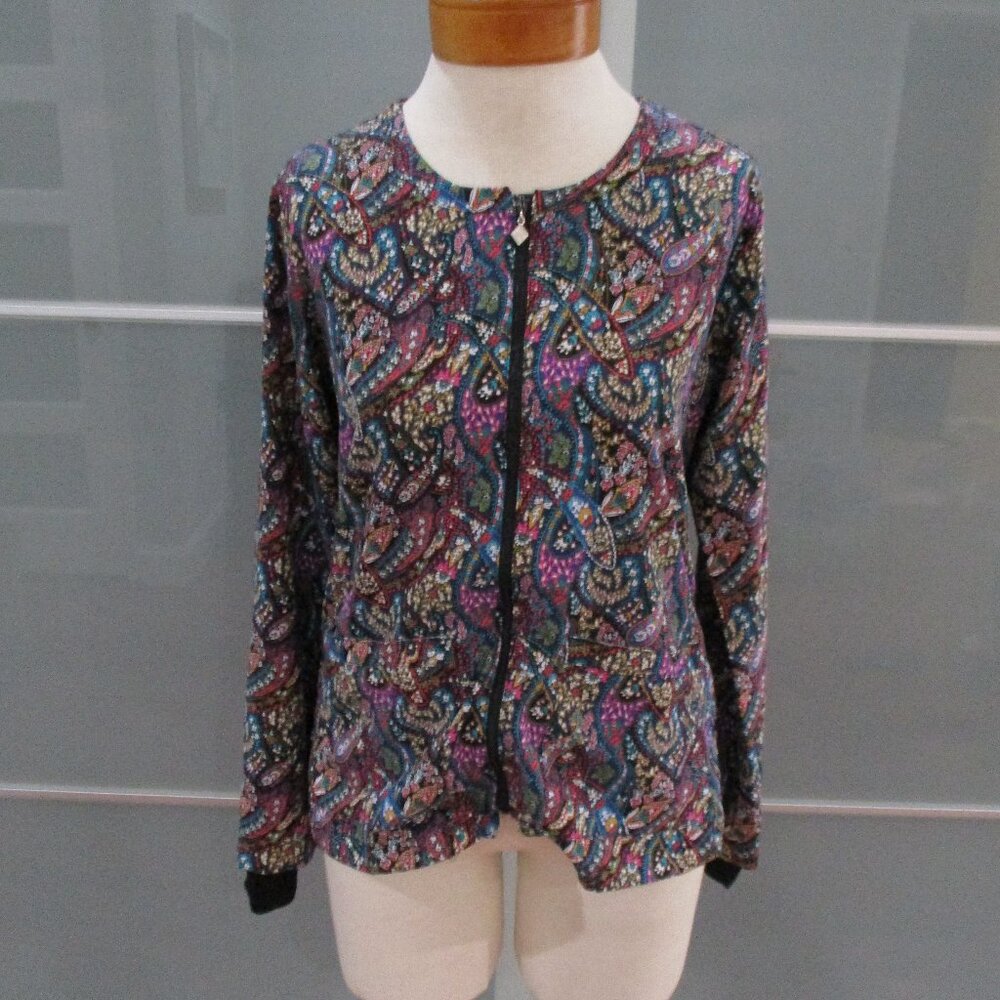 Vera Bradley Halo 8117 Zip up Scrub Jacket